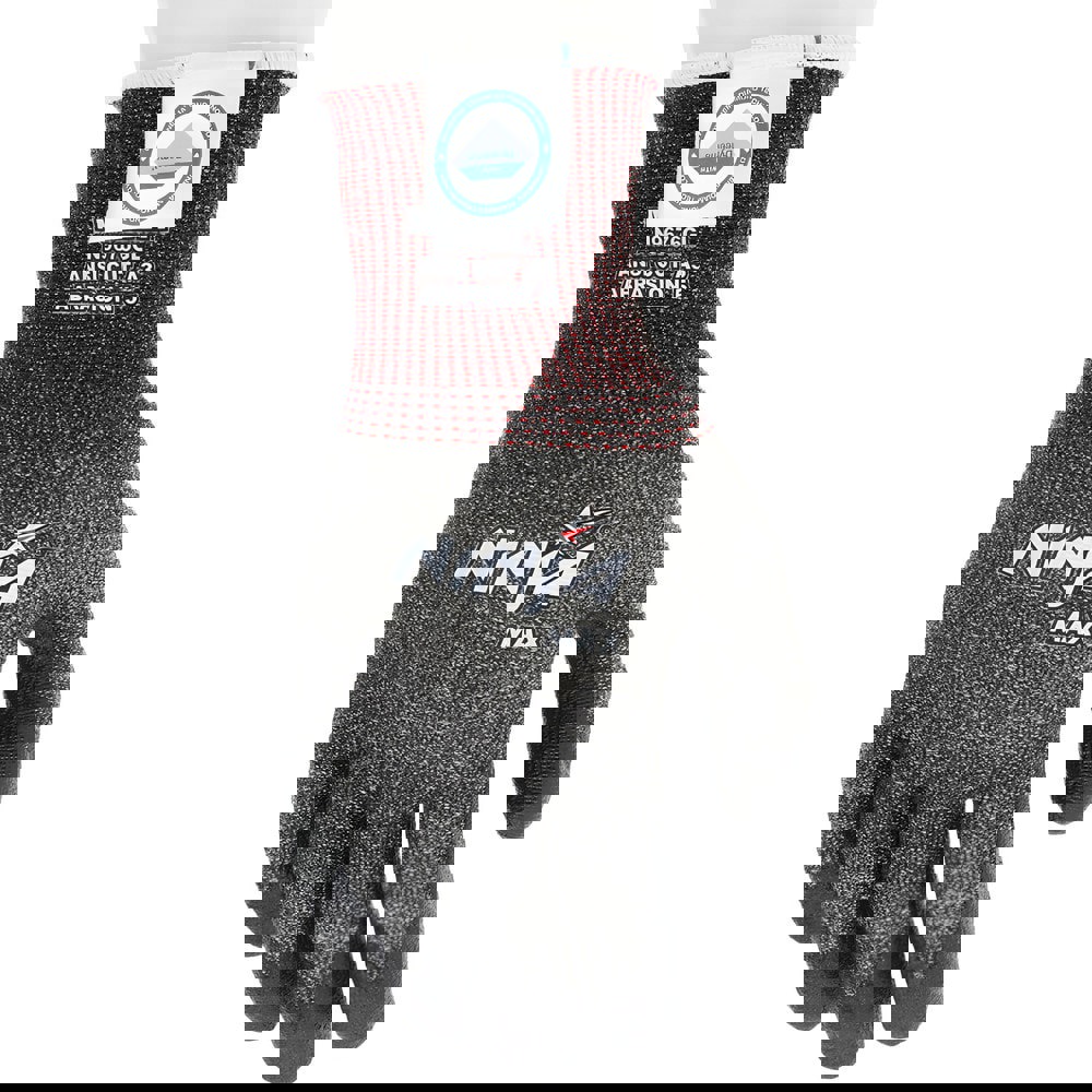 Cut & Puncture-Resistant Gloves: Size Medium, ANSI Cut A3, ANSI Puncture 3, Nitrile, Series N9676G